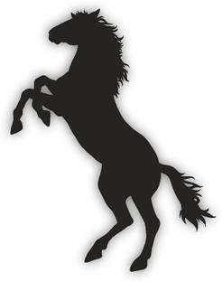 KREEPO Beautiful Ideas Of Wall Hanging, Running Horse Design/ MDF Cutout For Home Decor (15Inch x 18Inch)