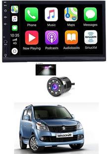 AYW 7 INCH Full Double Din Car Screen Stereo Media Player Audio Video Touch Screen Stereo Full HD with MP3/MP4/MP5/USB/FM Player/WiFi/Bluetooth & Mirror Link with Back Rear Camera For Wagonr 2010 Car Stereo