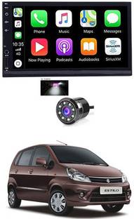 RKPSP 7 INCH Full Double Din Car Screen Stereo Media Player Audio Video Touch Screen Stereo Full HD with MP3/MP4/MP5/USB/FM Player/WiFi/Bluetooth & Mirror Link with Back Rear Camera For Zen Estilo Car Stereo