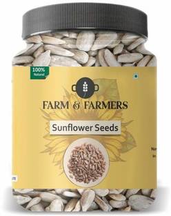 Farm & Farmers Sunflower Seeds 500GM- Premium Raw Sunflower Seeds for Eating | Diet Food | Healthy Snack Sunflower Seeds