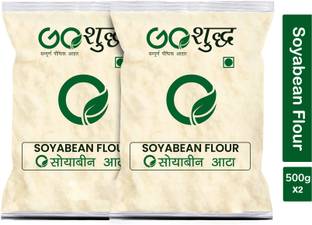 Goshudh Premium Quality Soya Bean Flour/Atta 500g Combo Pack Of 2