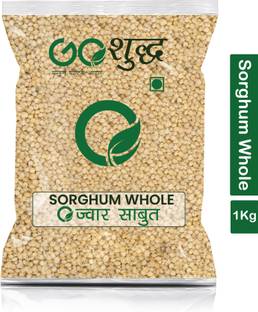 Goshudh Premium Quality Jowar Sabut (Sorghum Whole Grain)-1Kg (Pack Of 1) Sorghum