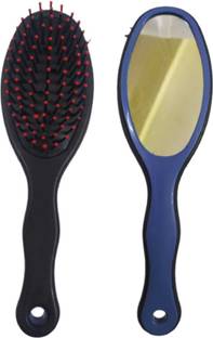 S Mark Smark Hair Comb with Mirror for Women and men (2 Pcz)