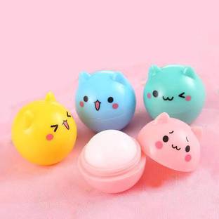 Beauty Karwan Cute Cat Lip Balm Pack of 4 fruit