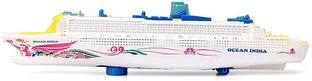 अनन्या शॉप 3D Flashing Light Musical Ocean Ship Bump and Go Baby Toy for Kids Children Birthday Gift Items