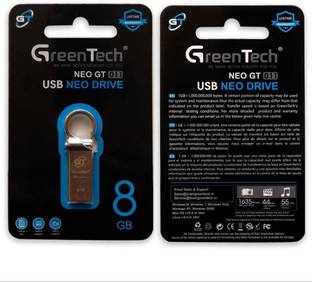 GREEN TECH GT.8 8 GB Pen Drive Compatible with Desktop Computer USB 3.1 Metal Case