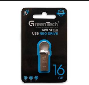 GREEN TECH GT.16 16 GB Pen Drive Compatible with Desktop Computer USB 3.1 Metal Case