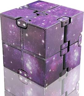TRU TOYS Cube Fidget with Shining Galaxy Design-Simple Cube Toy-
