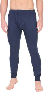 KZALCON Men's Solid Thermal Bottom Men Pyjama Thermal