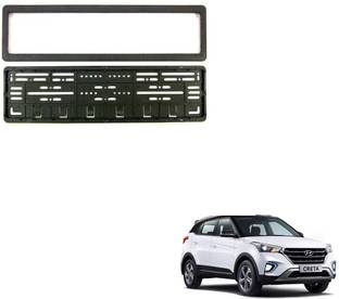 SEMAPHORE High Securiity Registration Car Number Plate Frame (Front & Rear) Compatible With Hyundai Creta Car Number Plate
