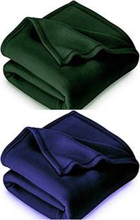 Weavekart Solid Single Fleece Blanket for  AC Room