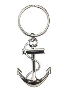 AVI Silver Colour Anchor and Rope Key Chain