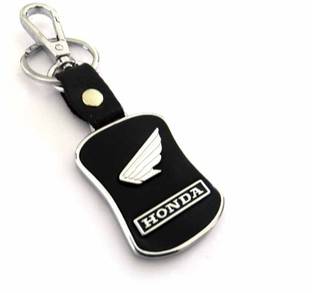 AVI Leatherite Honda Bike Locking Key Chain