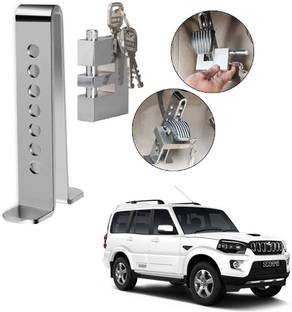 AuTO ADDiCT Car Clutch Lock Pedal Lock Rod Brake Clutch Throttle Adjustable Anti Theft Security Lock System For Mahindra Scorpio Old Gear Lock
