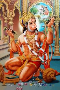 Lord Hanuman Wall Poster | HD God Poster for room office gym Paper Print
