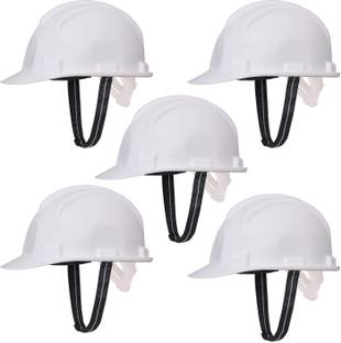 TruTool Plastic Construction Protect Breathable Engineering Power Safety Labour Helmet - Pack of 5 Construction Helmet