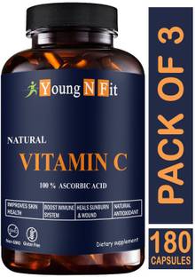 Young N Fit Nutrition 100% Vitamin C Capsule for Glowing Skin, (YNF183)Advanced