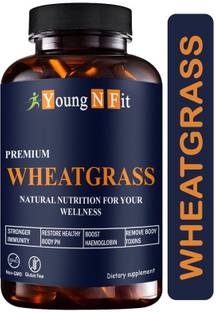 Young N Fit Nutrition Wheatgrass 800 mg Capsules Premium (YNF94)