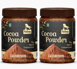 PALFREY Unsweetened & Natural 300g Cocoa Powder for Making Chocolate Cake, Cookies, Bread, Shake, Brownies, Desserts | Vegan, Keto & Gluten Free With Jar (Pack Of 2) Cocoa Powder
