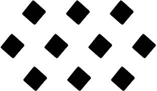 Comet Busters Handcrafted Black Square Bindis (5mm) (BV1194) Forehead Black Bindis