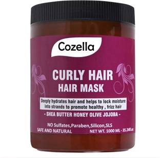 Cozella Curly Hair Mask With Shea Butter Honey Olive Jojba (NO SAABEN,SILICON,SLS)