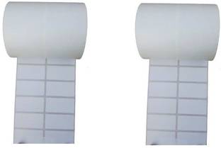 youlogic 38 mm X 25 mm, (White) Direct Thermal Barcode Labels (DT), Set of 2 Roll, 3500 Labels In Roll, No Need Carbon Ribbon, Labels/Roll for Desktop Printer TSC, Zebra, Citzen, WEP, Datamax, Thosiba, Sato etc. ) ,Paper Label Stickers,2’’up (Smooth White) dt Paper Label