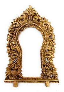 Bhunes Brass Prabhavali | Prabhavali Frame | Prabhawal | Brass Arch For Home Decorative Showpiece  -  20 cm