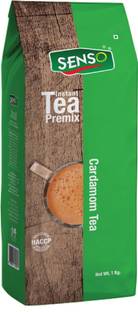 Senso cardamom Tea 1 kg Pack, Strong Chai, Rich in Healthy Flavoring - Premium Powdered tea premix, Elaichi chai 100% Natural Tea with Natural Cardamom | No Additives | Instant Tea Premix |Premix Tea for Vending Machine Chai Cardamom Instant Tea Box