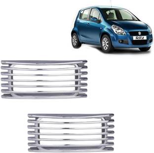 RD Universal INDCTOR_SIDE_JALI_CVR_SLVR_TON00369 Chrome Indicator Car Grill Car Grill Cover