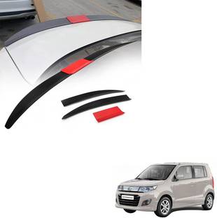 SEMAPHORE Lip Spoiler Wings Three-section Splicing Adjustable ABS Car Modification Rear Trunk Lip Wing for Maruti WagonR Car Spoiler