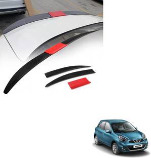 SEMAPHORE Lip Spoiler Wings Three-section Splicing Adjustable ABS Car Modification Rear Trunk Lip Wing for Nissan Micra Car Spoiler