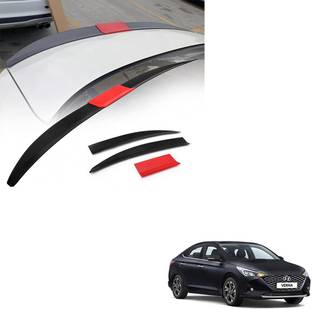 SEMAPHORE Lip Spoiler Wings Three-section Splicing Adjustable ABS Car Modification Rear Trunk Lip Wing for Hyundai Verna Car Spoiler