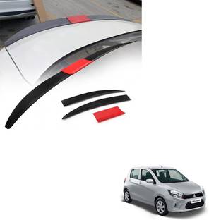 SEMAPHORE Lip Spoiler Wings Three-section Splicing Adjustable ABS Car Modification Rear Trunk Lip Wing for Maruti Celerio Car Spoiler