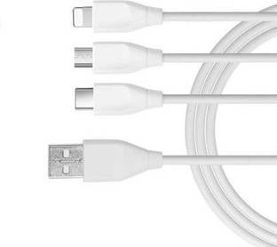 Larecastle Micro USB Cable 1.2 m Nylon Braided 3 in 1 Cable