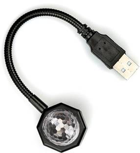 WRADER Car DISCO Light DJ Light with 7 Colors + 9 Functional Modes Single Disco Ball