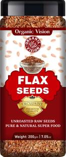 Organic Vision Flax Seeds for Weight Loss ,Rich in Fiber, Omega 3 and Protein with Healthy Heart Flax Seed for Weight Lose Brown Flax Seeds