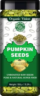 Organic Vision Raw Pumpkin Seeds - Protein and Fiber Rich Superfood Pumpkin Seeds