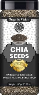 Organic Vision Raw Chia Seeds for Weight Loss with Omega 3 , Zinc and Fiber, Calcium Rich Seeds Chia Seeds