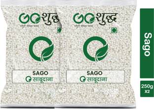 Goshudh Premium Quality Sabudana (Sago)-250gm (Pack Of 2) Sago