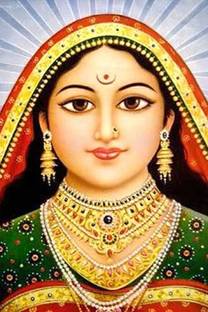 Goddess Randal Maa Religious Waterproof Vinyl Sticker Poster || (20 inch X 30 inch) btcan2983-4 Fine Art Print