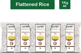 Goshudh Premium Quality Poha (Flattened Rice)-1Kg (Pack Of 5) Poha