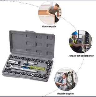 SUDARSAN 40 PCS TOOL KIT 40 PCS SOCKET SET 40 pcs wrench set Socket Set