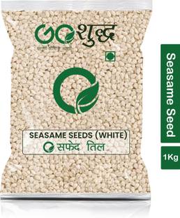 Goshudh Supreme Quality White Sesame (Safed Til)-1Kg (Pack Of 1)