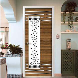 BPDESIGNSOLUTION 76.2 cm Heidi Design Door Sticker Wallpaper Self Adhesive Sticker