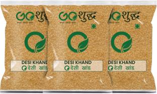 Goshudh Premium Quality Desi Khand/Raw Sugar 500g Pack of 3 Sugar