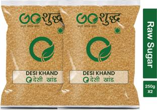 Goshudh Premium Quality Desi Khand (Raw Sugar)-250gm Sugar
