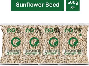 Goshudh Premium Quality Raw Sunflower Seeds-500gm (Pack Of 4) Sunflower Seeds