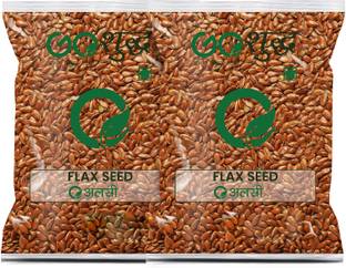 Goshudh Premium Quality Flax Alsi Seeds/Flax Seeds 2 kg Packing Brown Flax Seeds