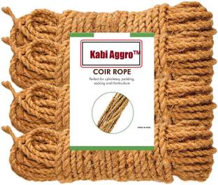 Kabi Aggro Coir Rope Coconut Fiber Yarn 35 Feet Pack of 3 Microfibre Clothesline