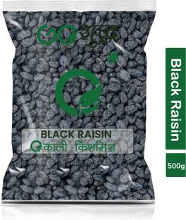 Goshudh Premium Quality Kali Kishmish (Seedless Black Raisin)-500gm (Pack Of 1) Raisins